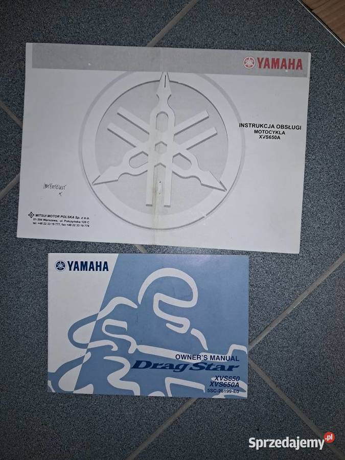 Yamaha Drag Star XVS 650 instrukcja obsługi Warszawa