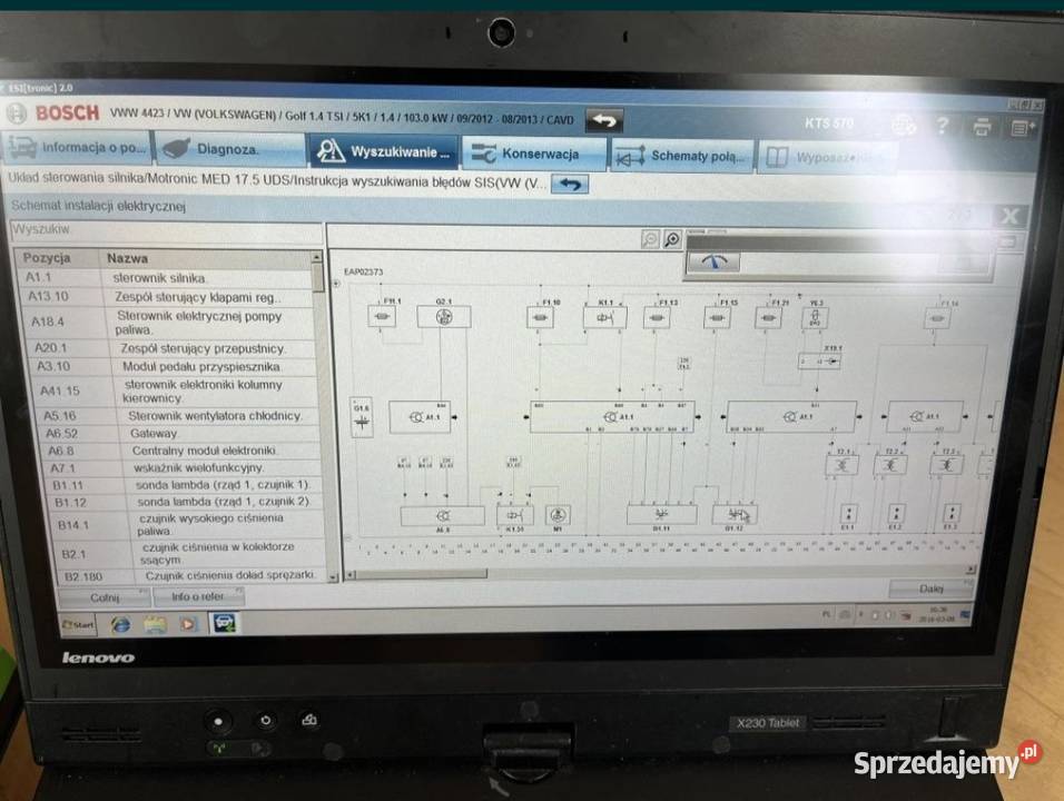 KOMPLET Bosch KTS 540570 tester diagnostyczny Dębica