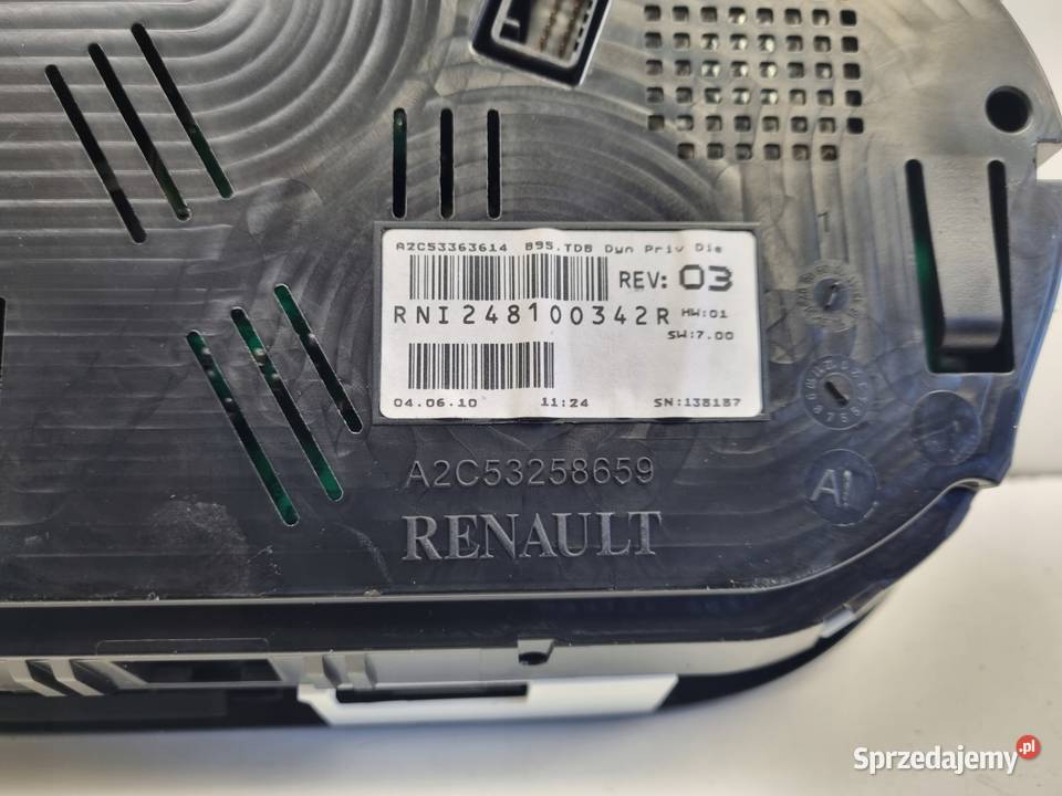 Renault Scenic III 19 dCi LICZNIK ZEGARY Europa