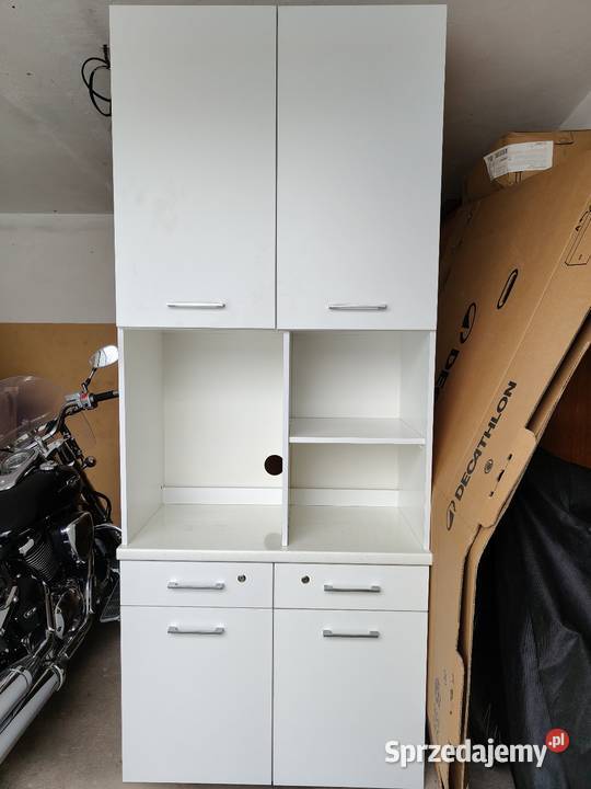Biała szafa regał kuchenna biurowa wielkopolskie Gniezno