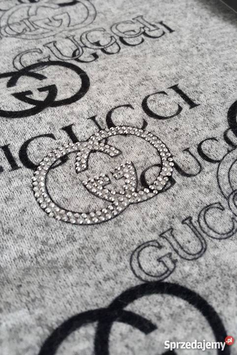 GUCCI BIŻUTERYJNY SWETER DŻETY CYRKONIE MELANŻ Bydgoszcz