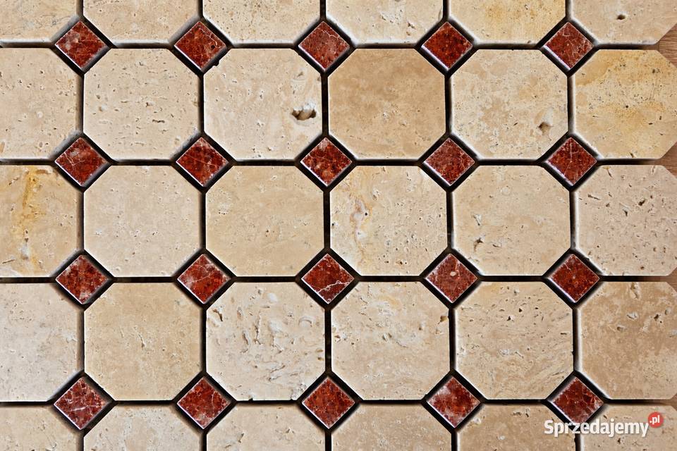 Mozaika kamienna z marmuru TRAWERTYN Przemyśl