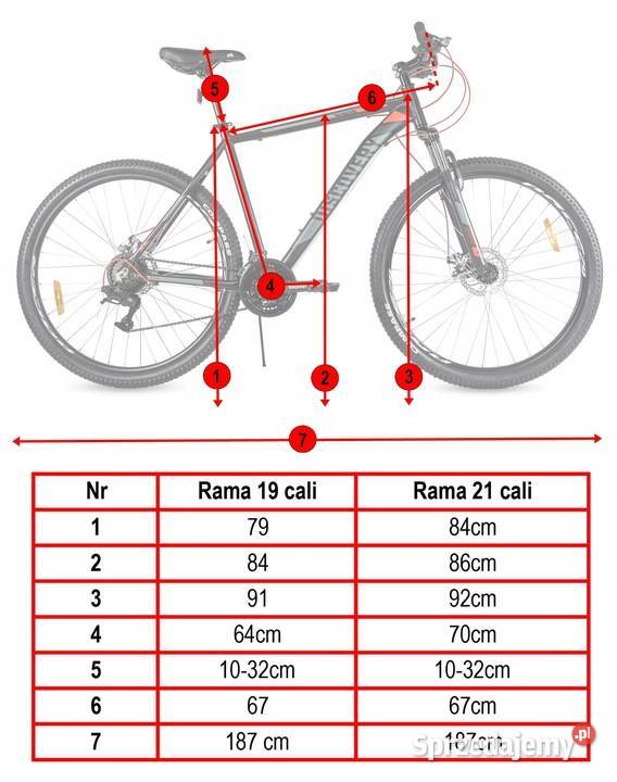 Rower MTB 29 R 19 amortyzator na wzrost 165180 Skawina