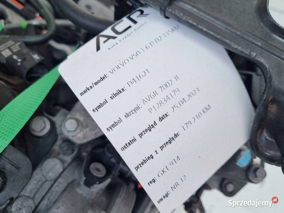 SILNIK KOMPLET Volvo V50 16 D D2 DIESEL