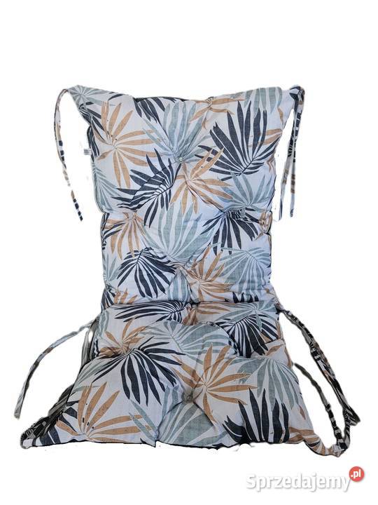 Poduszka na krzesło z oparciem Ratan Ogród Nowa Sól