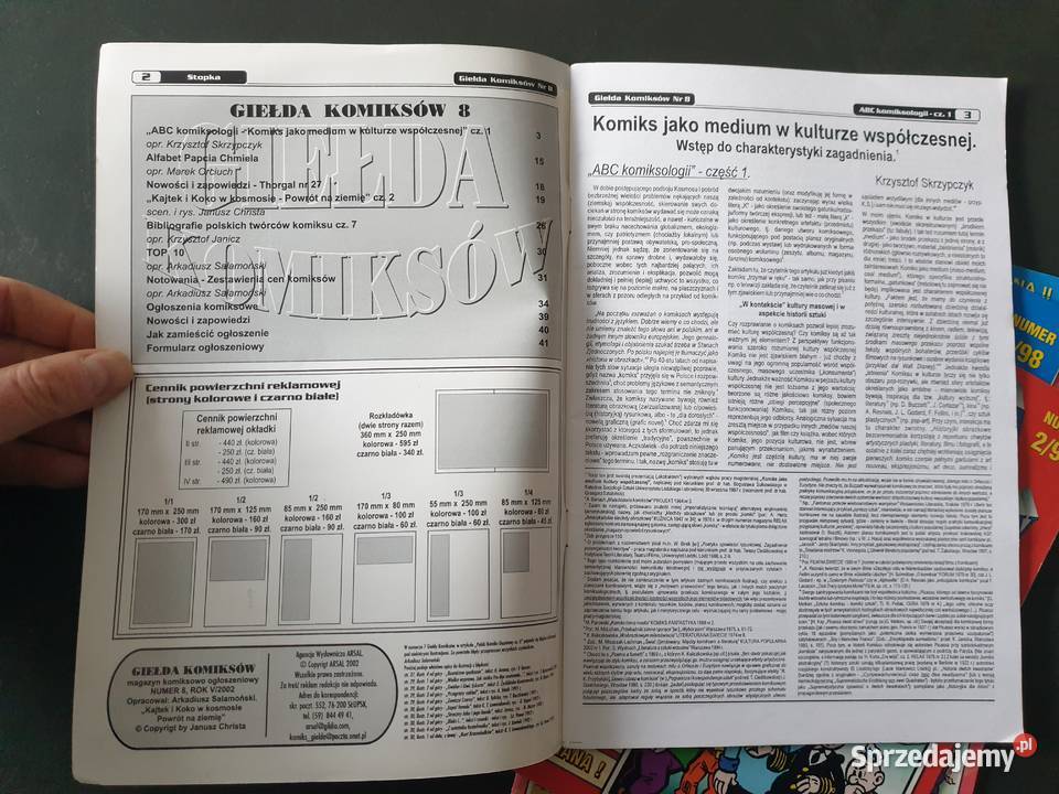 Giełda Komiksów 128 i 9 spis i wycena komiksów sprzedam