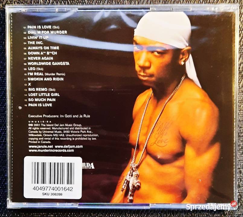 Album CD JA RULE Album Pain Is Love CD CD Płyty i kasety śląskie Katowice