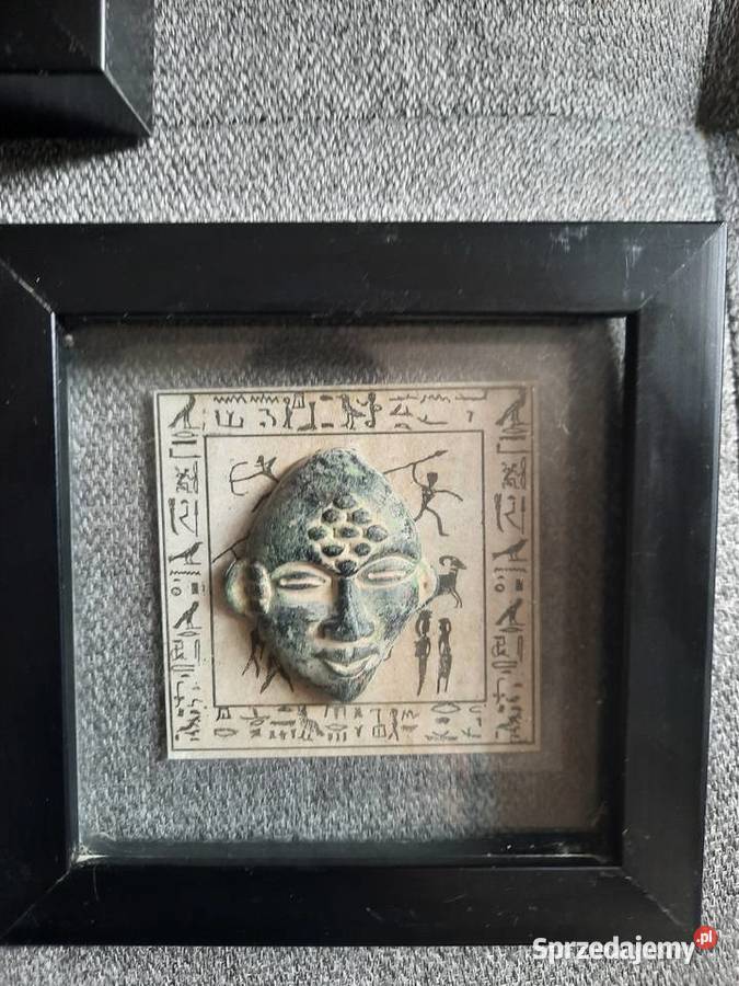 Afroamerykańskie płaskorzeźby ramka szkło Łódź