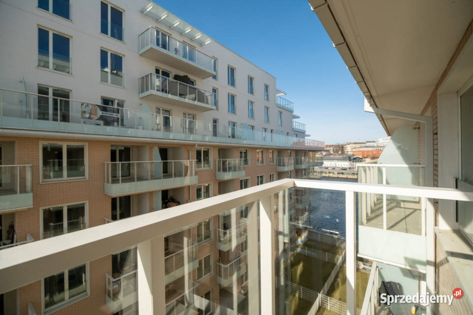 Stylowy apartament Odrą 48 m Nowa Przystań Kępa Szczecin sprzedam