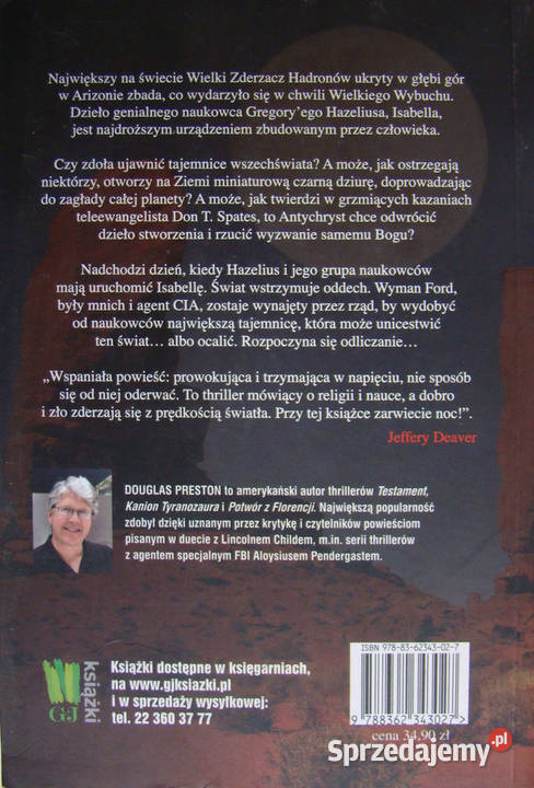 MISTYFIKACJA Douglas Preston Rok wydania 2010 małopolskie Limanowa
