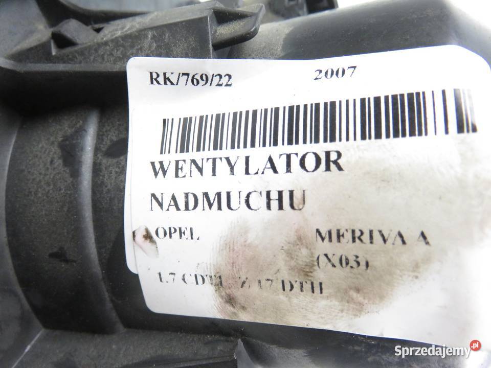 DMUCHAWA OPEL MERIVA A X03 5887