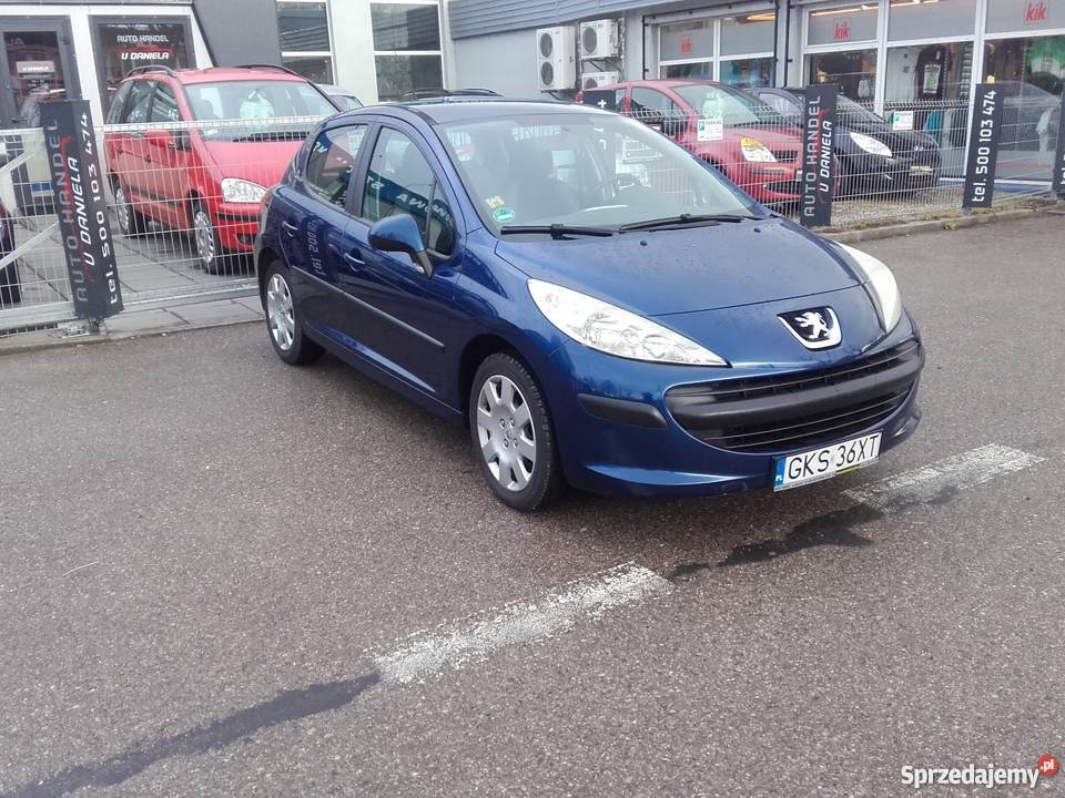 Ładny Peugeot 207 16hdi 5 drzwi hatchback Kościerzyna