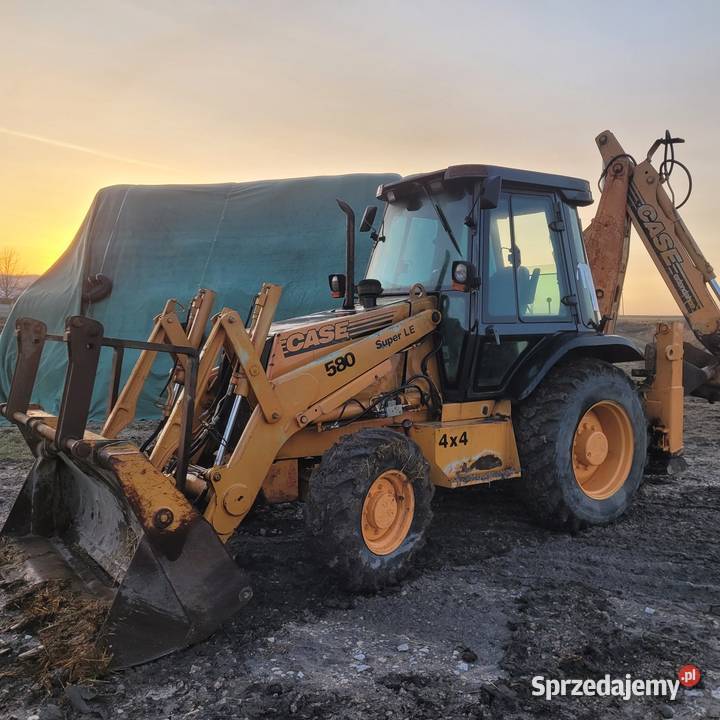 Case 580 SLE koparko ładowarka 2000 Koparko ładowarki Maszyny budowlane Jędrzejów sprzedam