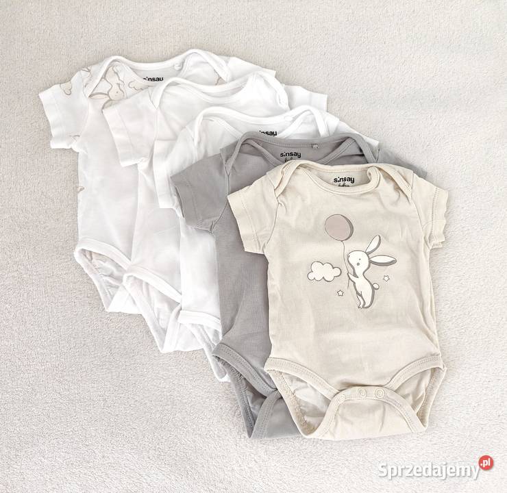 Body Sinsay 56 bawełna pięciopak 5 sztuk 5 pack Rozmiar 56 zachodniopomorskie