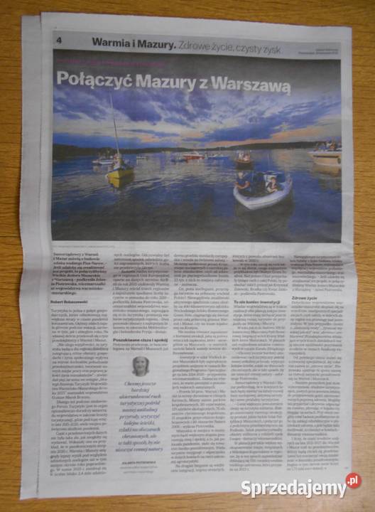 Warmia i Mazury zdrowe życie czysty zysk G