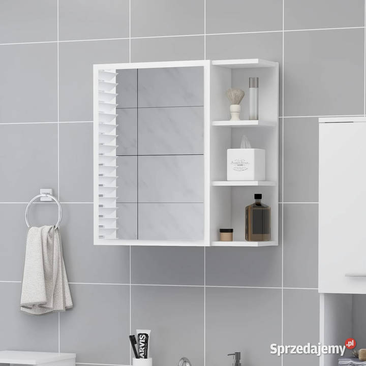 Szafka z lustrem biała 625x205x64 materiał Łazienkowe Warszawa sprzedam