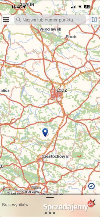 Działka budowlana drodze asfaltowej Pomiary