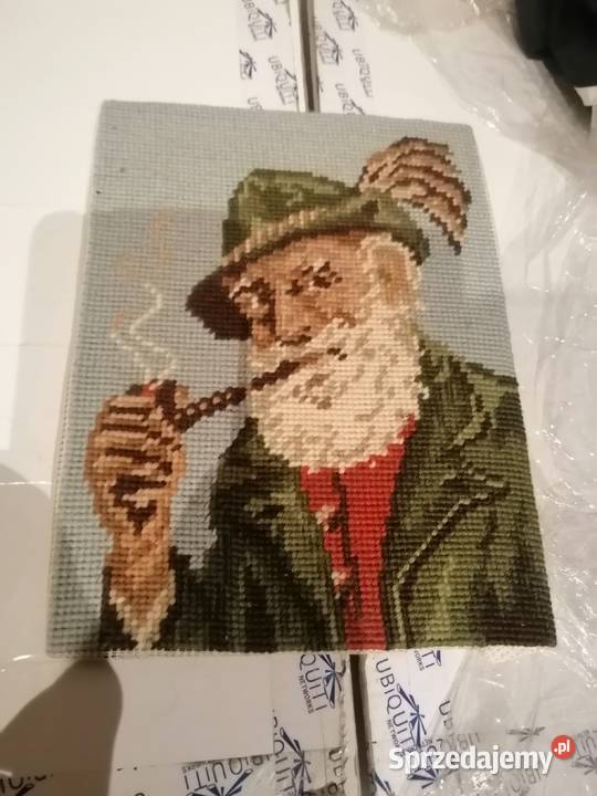 stary obraz haftowany Legnica