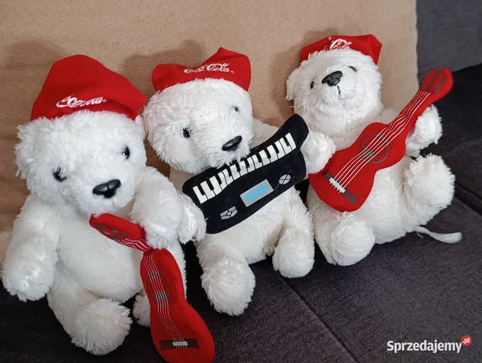 misie zestaw coca cola zabawka pluszowa maskotka Poznań