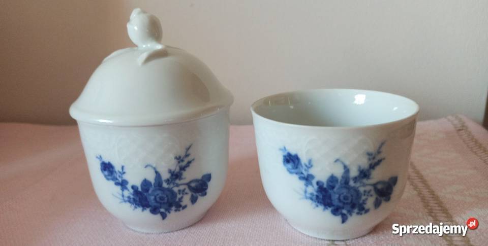 Waza Schumann Arzberg Tradition Echt Cobalt Porcelana i szkło
