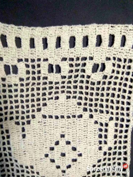 Firanka szydełkowa ok 33 x 53 sprzedam