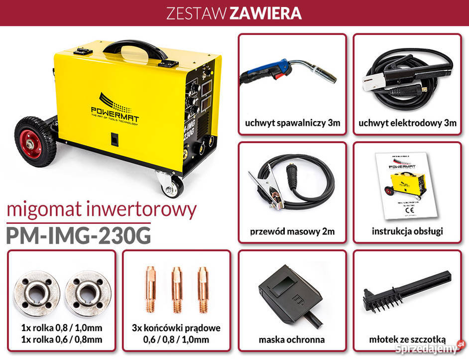 SPAWARKA MIGOMAT MIG MAG 230A INWERTOROWY ZESTAW świętokrzyskie Kielce