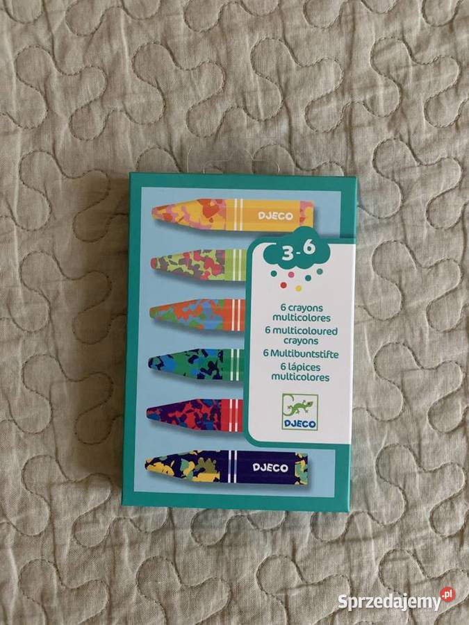 Nowe wielokolorowe kredki woskowe 6 Djeco Dla Dziecka Warszawa sprzedam