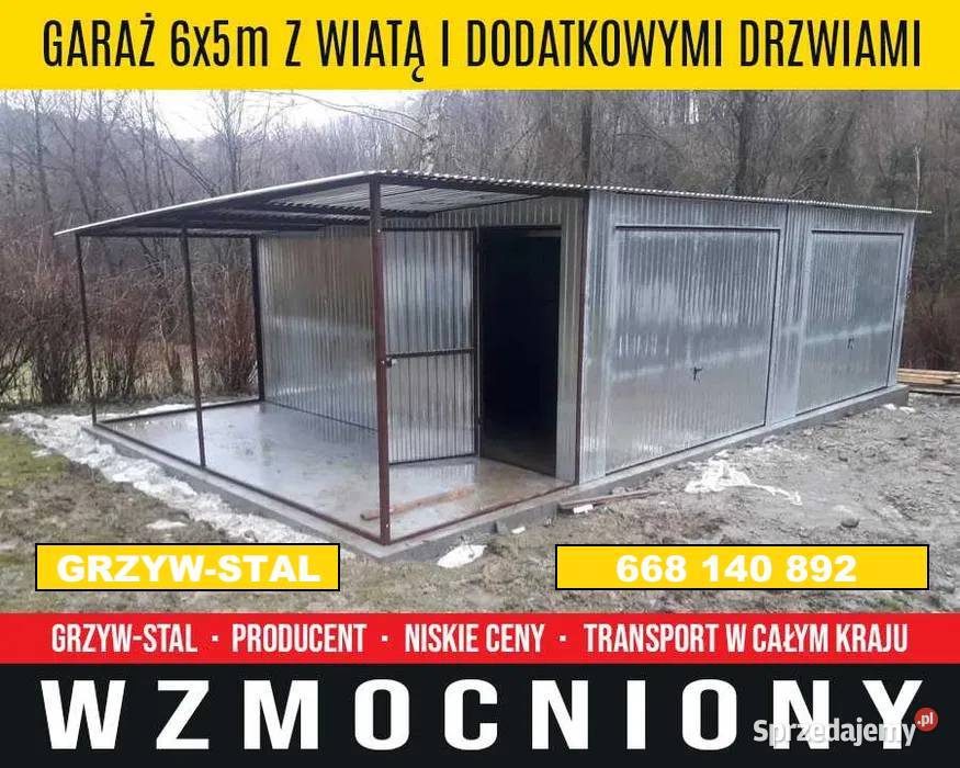 Garaż Blaszany Jednospadowy Garaże Blaszane Bielsko-Biała sprzedam