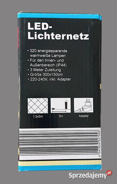 Lampki choinkowe siatka ledowa kurtyna led z 320 Boże Narodzenie Chrzanów