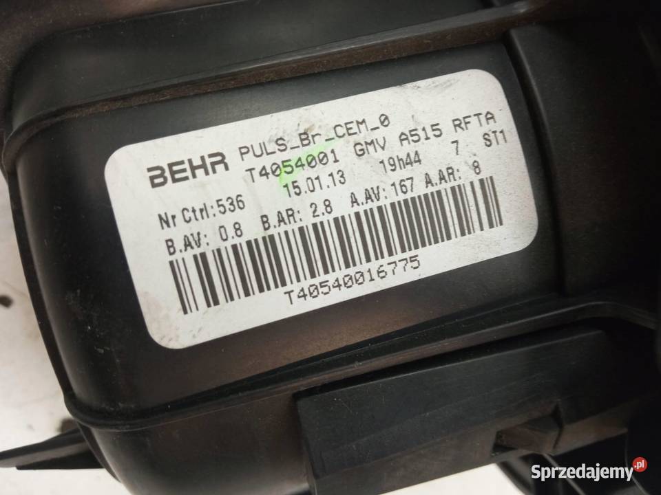 DMUCHAWA NAWIEWU T4054001 Citroen DS3 I 2009