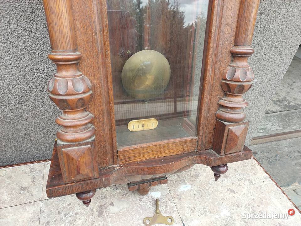 Stary zegar ścienny Junghans 1910r eklektyczny Tczew