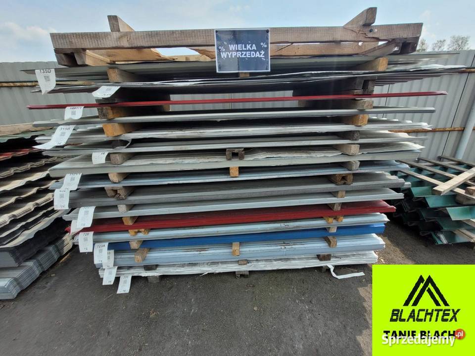 WYPRZEDAŻ 2 gatunek blacha trapezowa blaszak Budownictwo i akcesoria Tarnów
