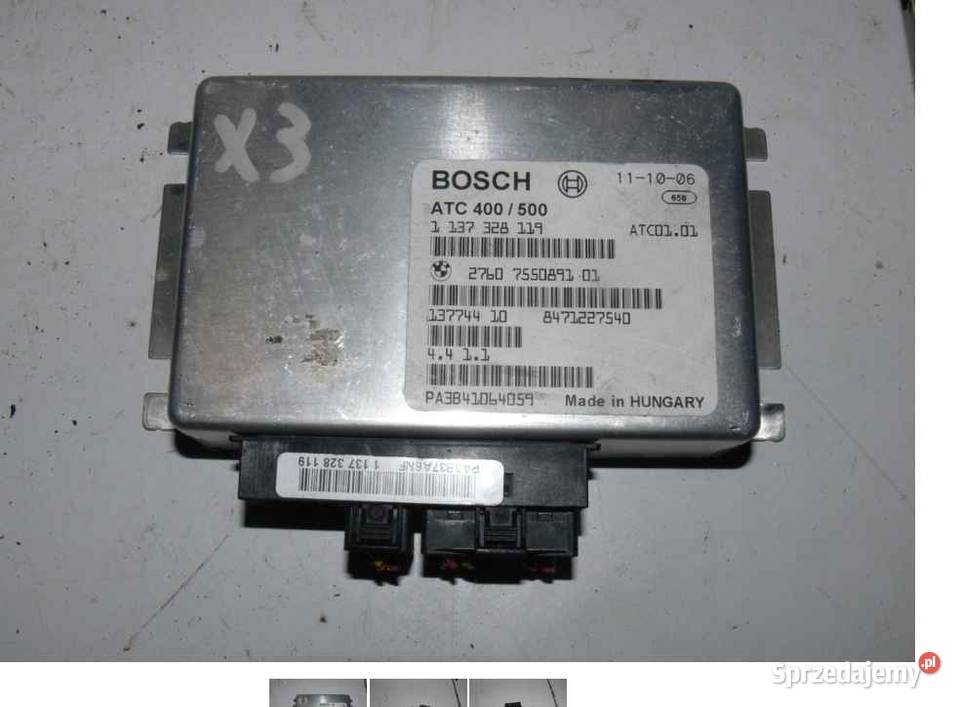 BMW X3 06R 20D STEROWNIK REDUKTORA 755089101 Czujniki i sterowniki Wielkie Drogi