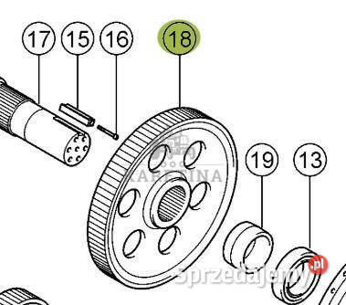 Claas Lexion 740 750 760 Koło Czołowe Przekładni