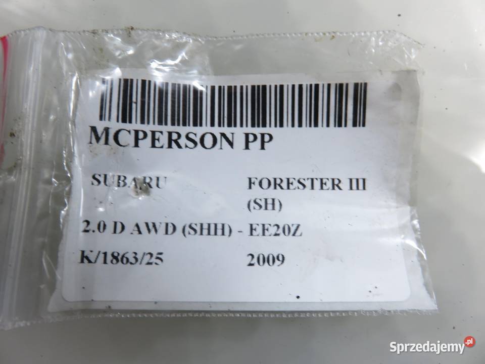 MCPERSON PRAWY PRZEDNI SUBARU FORESTER III 20 D