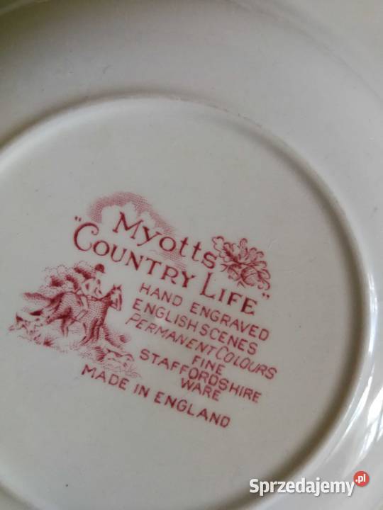Talerze Anglia Francja Myotts Country Life zachodniopomorskie Szczecin sprzedam