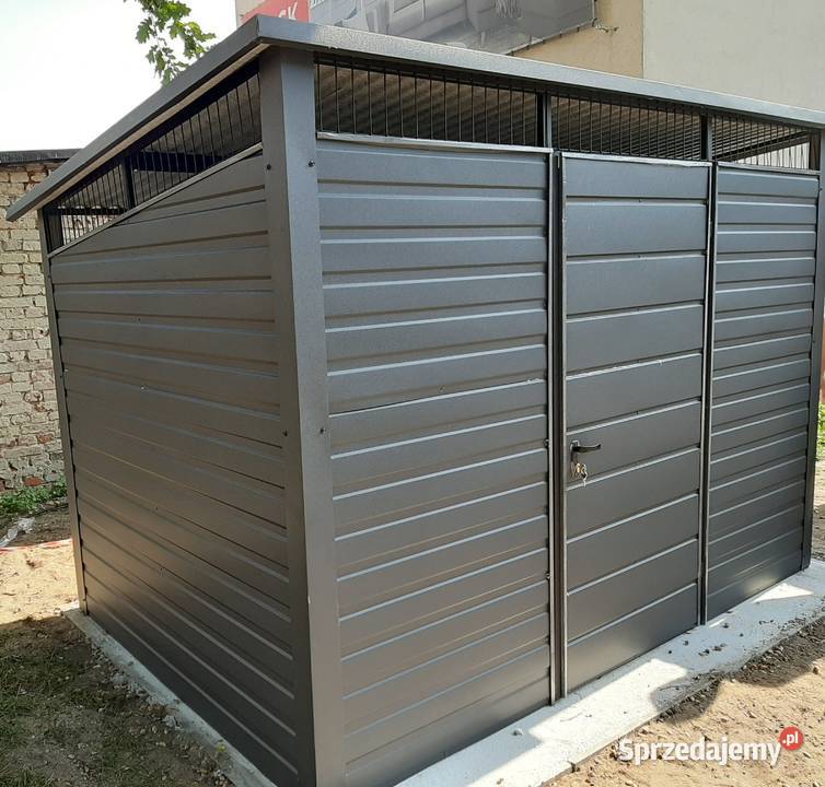 Garaż Blaszany GRAFITOWY Wiata Śmietnikowa Puławy