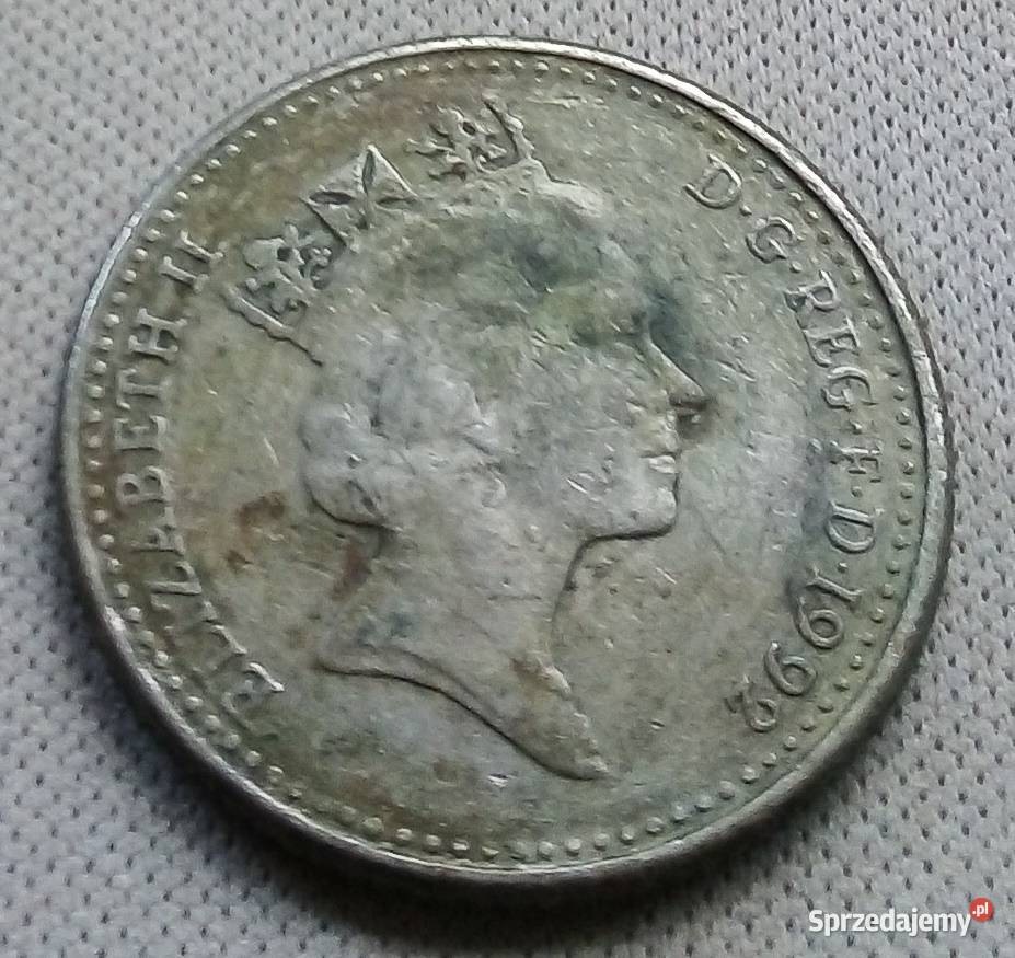 WIELKA BRYTANIATEN PENCE1992 r 3 Numizmatyka