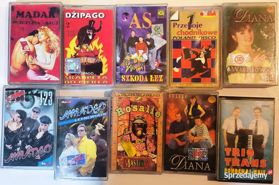 Kasety magnetofonowe zestaw disco polo małopolskie Grybów