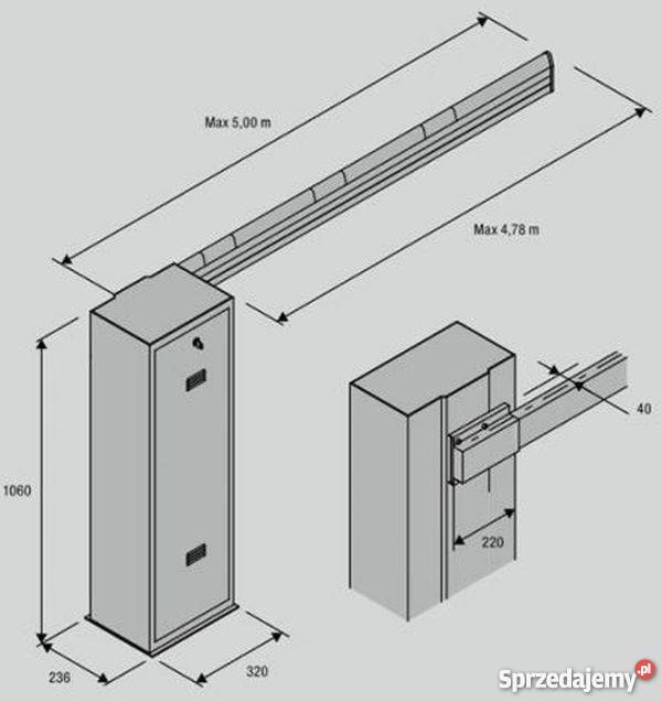 SZLABANY DROGOWE VE500 Beninca Przejazd do 5m Warszawa