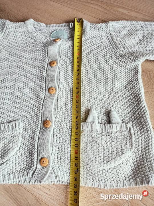 Sweter dziewczęcy turkusowy rozpinany z Płock sprzedam
