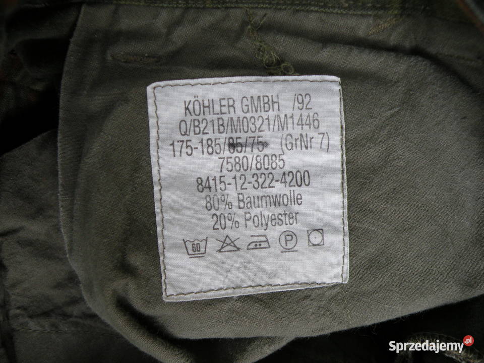 Spodnie BW flecktarn Gr7 Wrocław