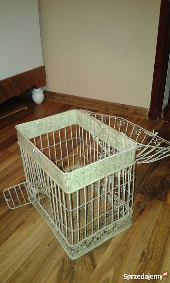 Doniczka kwietnik klatka ptaków styl VINTAGE Świebodzice