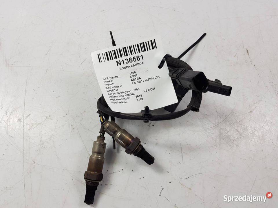 SONDA LAMBDA 55579925 OPEL ASTRA J 16 CDTI osobowe Lipno sprzedam