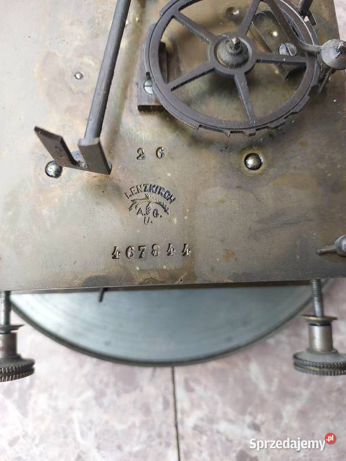 178 Zestaw mechanizm starego zegara Lenzkirch Antyki pomorskie Tczew sprzedam