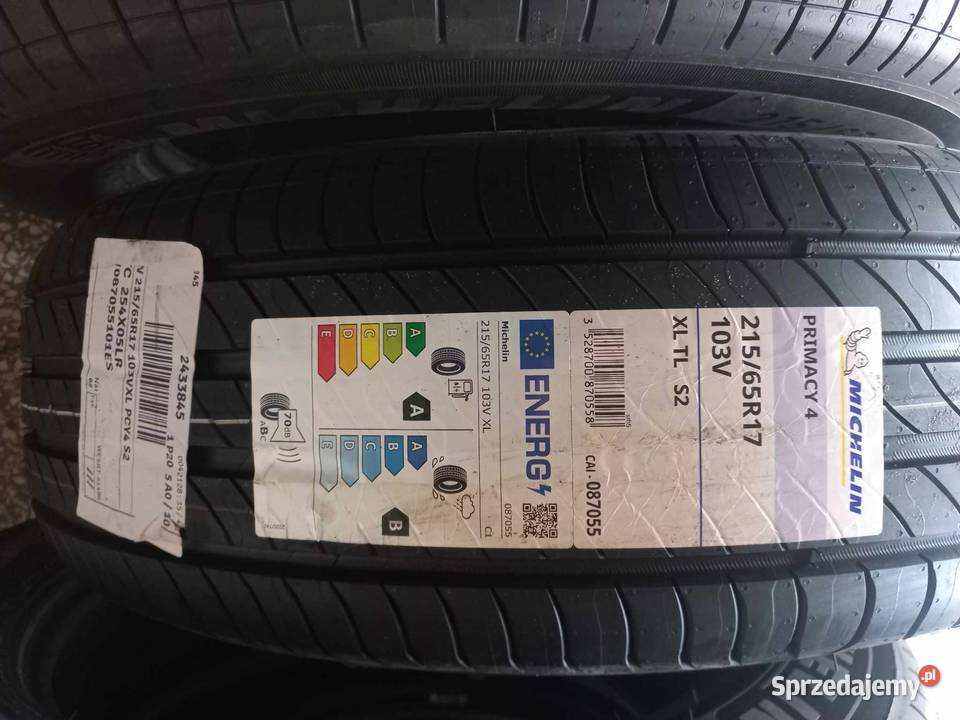mam na sprzedaż opony MICHELIN PIRMACY 4 zachodniopomorskie Nowogard