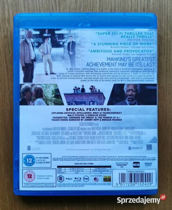 Transcendence Transcendencja Bluray En 2014 łódzkie Parzęczew