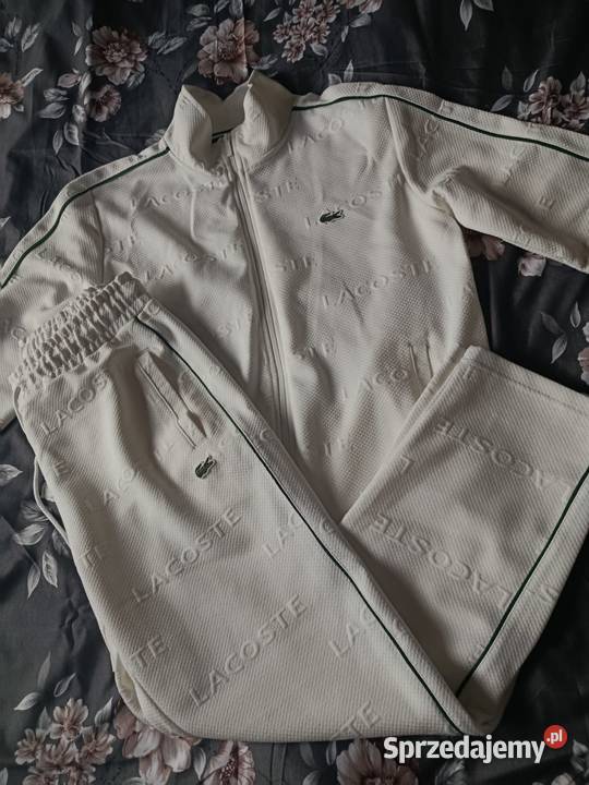 Komplet dresowy Lacoste Tracksuit biały rozmiar Białystok