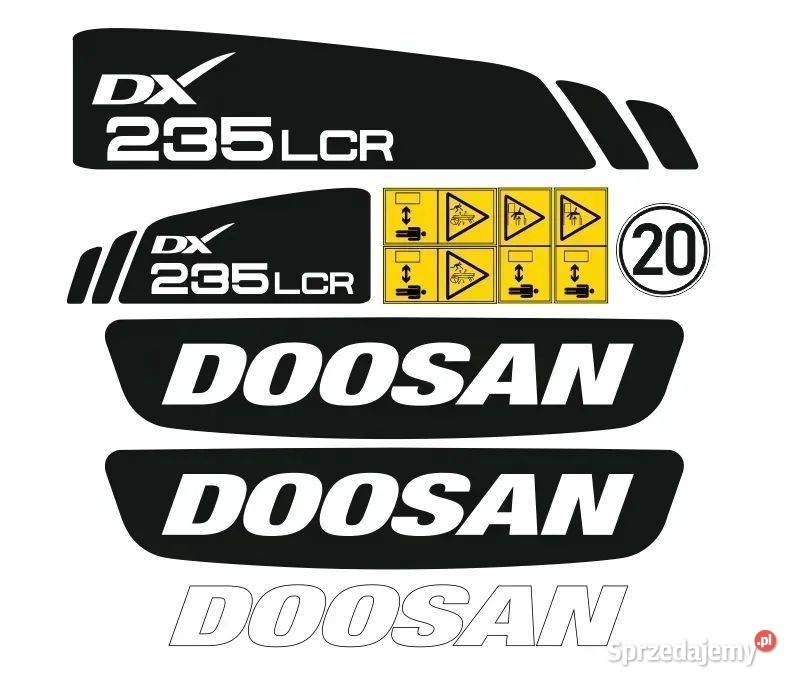 Naklejki oklejenie naklejka DOOSAN 235 LCR mazowieckie Janików