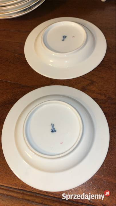 Talerzyk 6 sztuk Meissen Miśnia Porcelana i szkło pomorskie sprzedam
